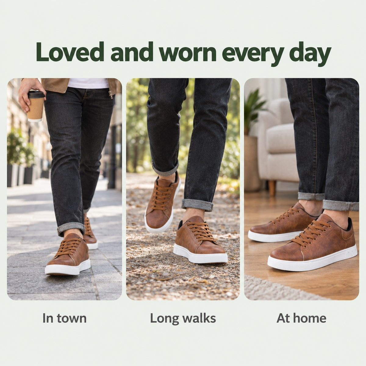 Roland – Men's Walking Sneakers, worn every day