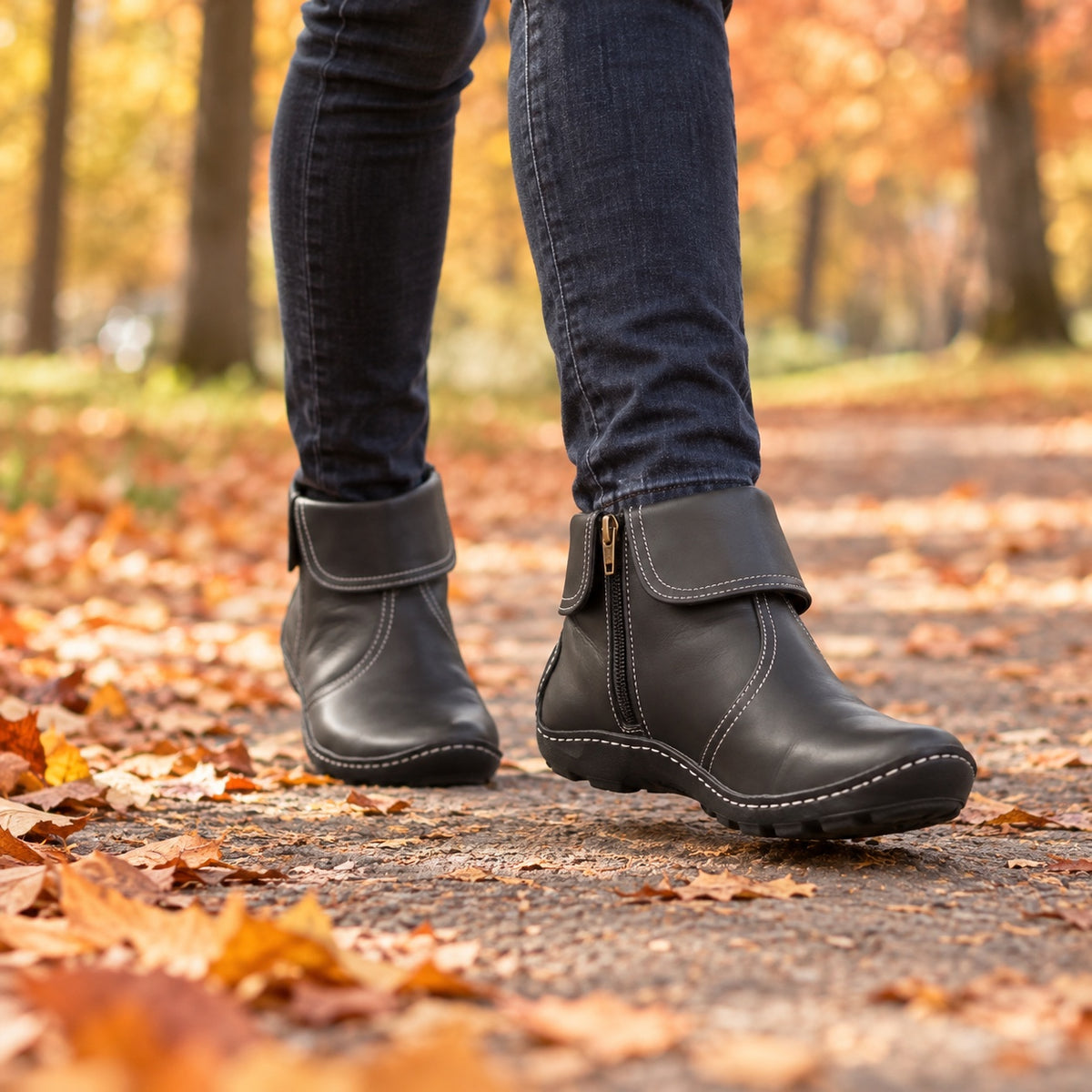 Ruth – Women's Comfort Boots, worn on a walk