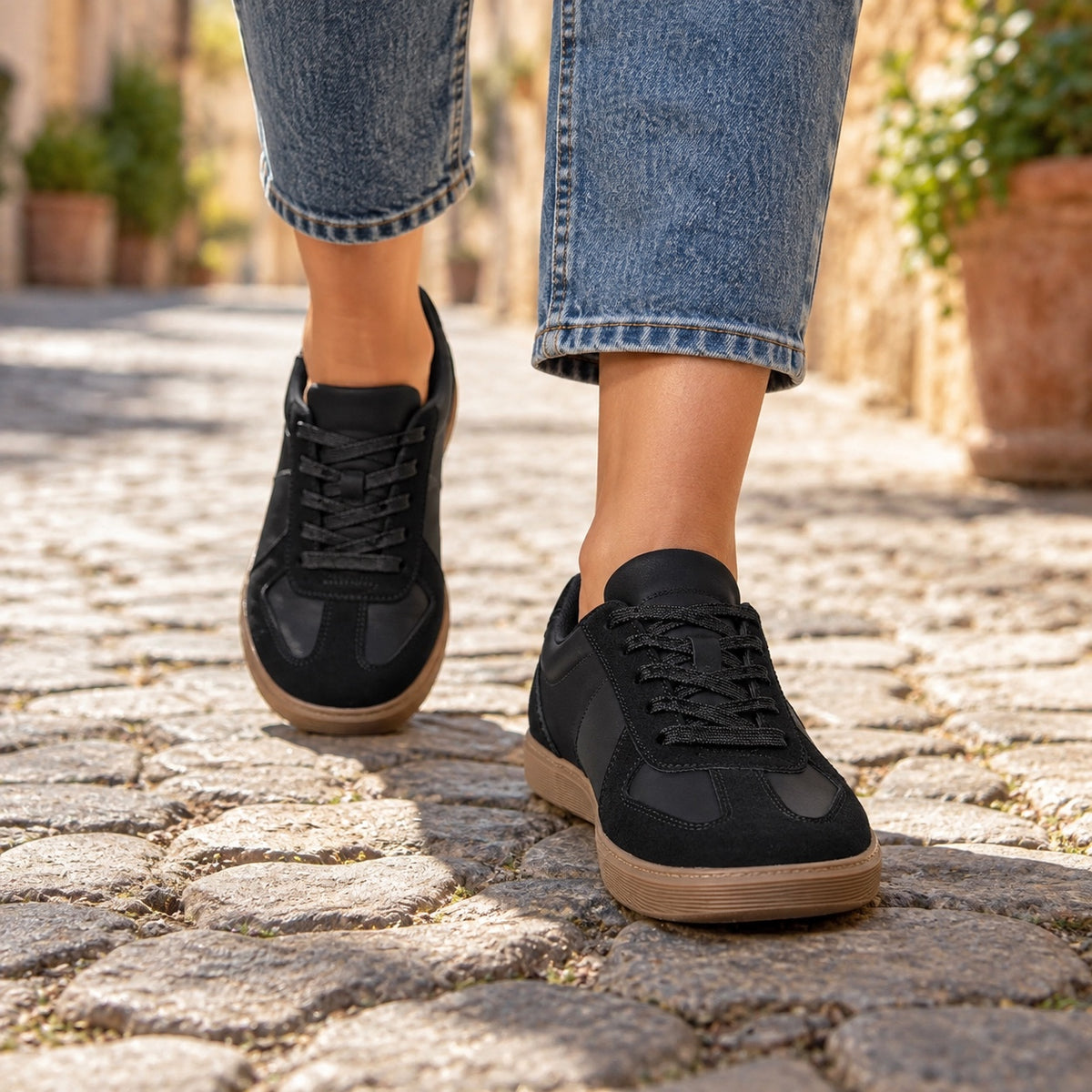 Salazar – Women's Wide Toe Box Shoes, worn on a walk