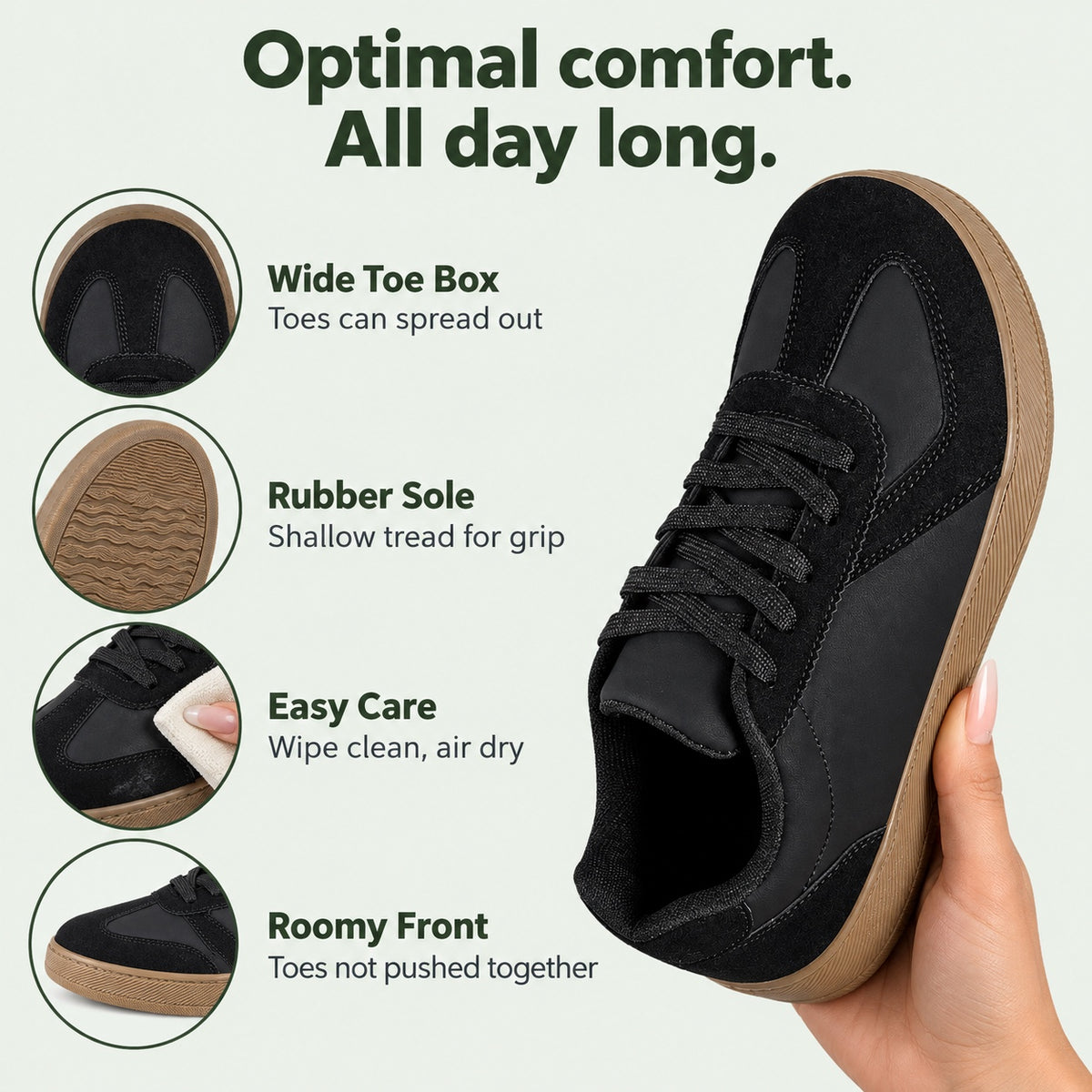 Salazar – Women's Wide Toe Box Shoes, features