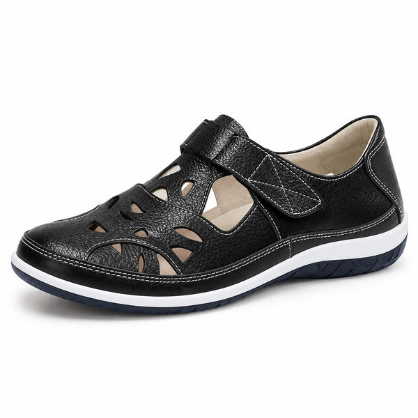 Shaw – Unisex Wide Toe Box Sandals in black