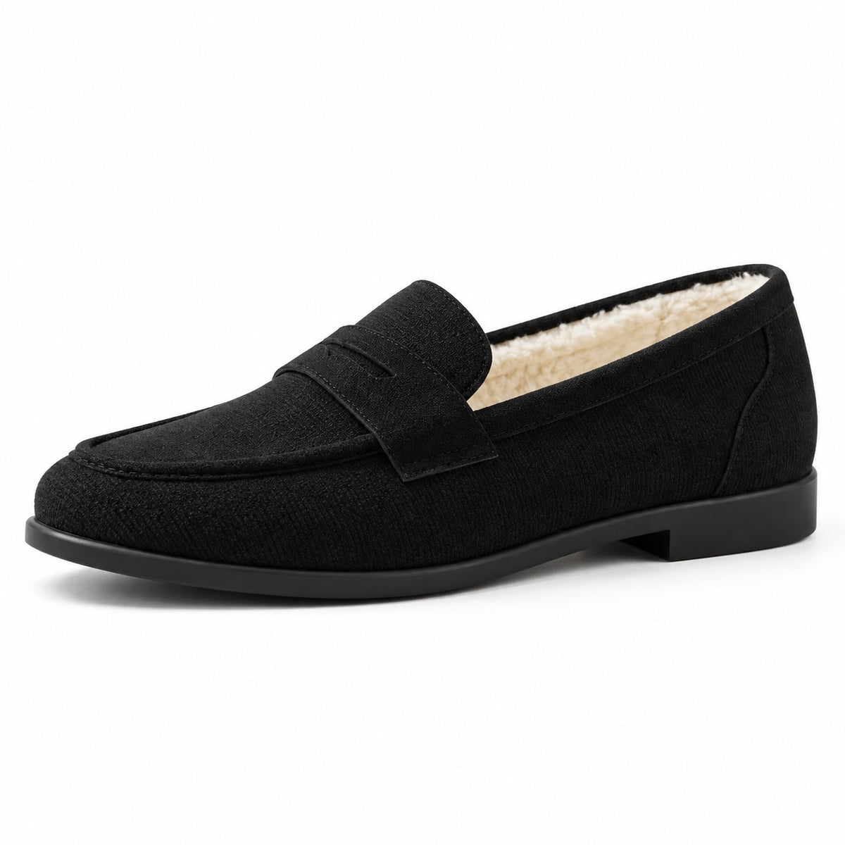 Sinclair – Unisex Slip-On Loafers in Black