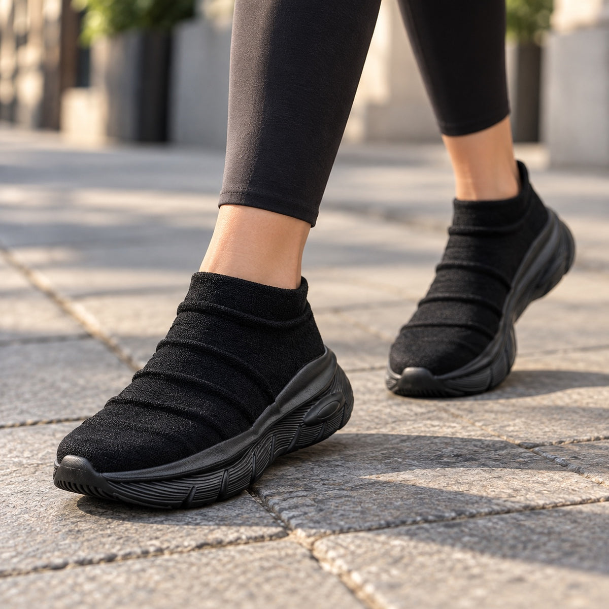 Snyder – Unisex Nursing Sneakers, worn on a walk
