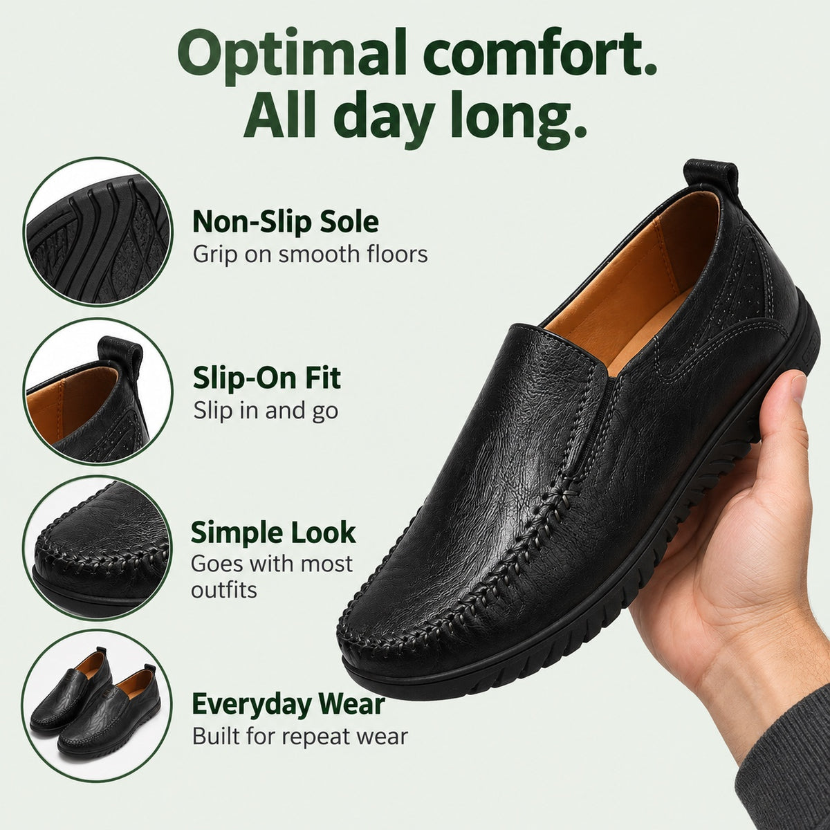 Stanley – Men's Non-Slip Shoes, features