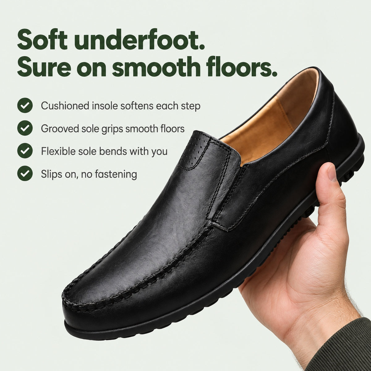 Trevor – Men's Non-Slip Loafers, key benefits
