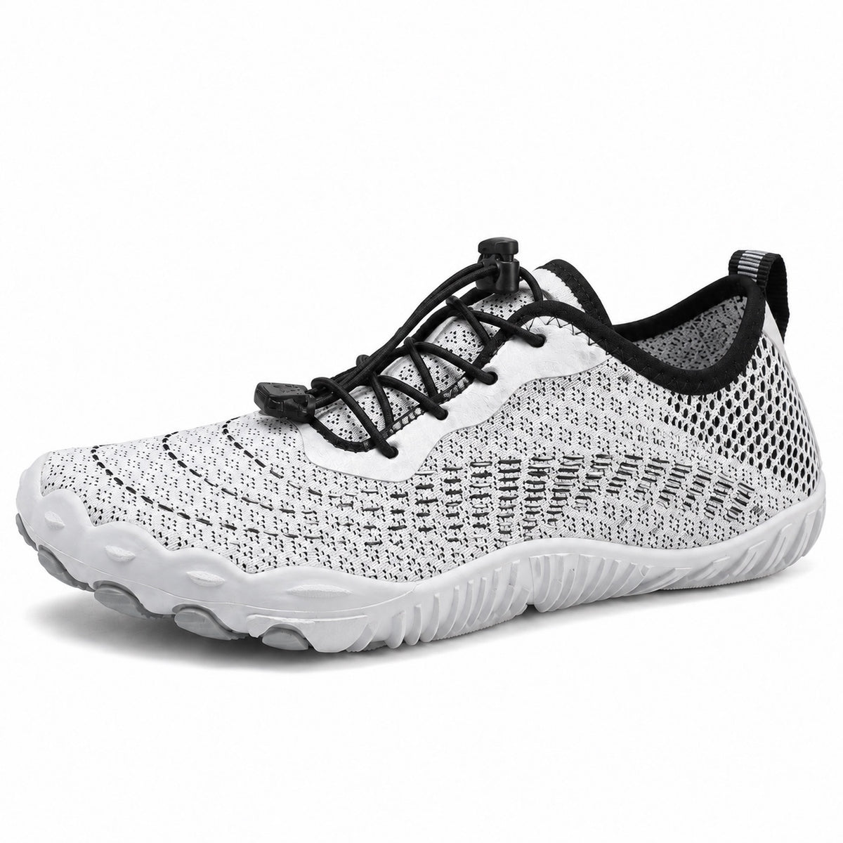 Woods – Unisex Barefoot Shoes in White black