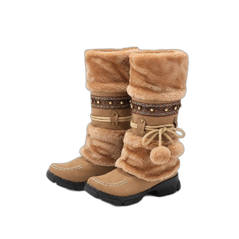 Dixon – Botas unisex para pantorrillas anchas con caña espaciosa