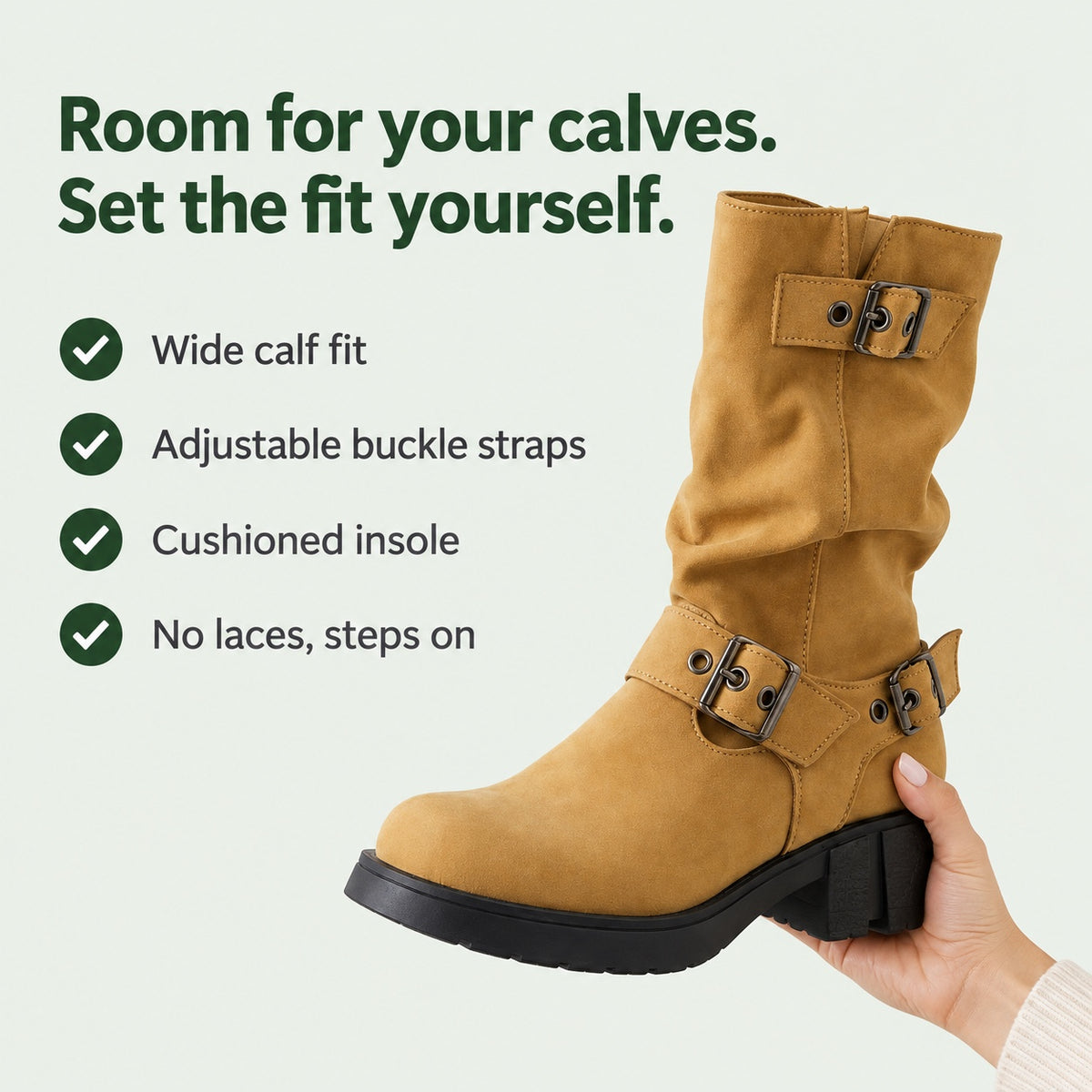 Wright – Women's Wide Calf Boots, key benefits