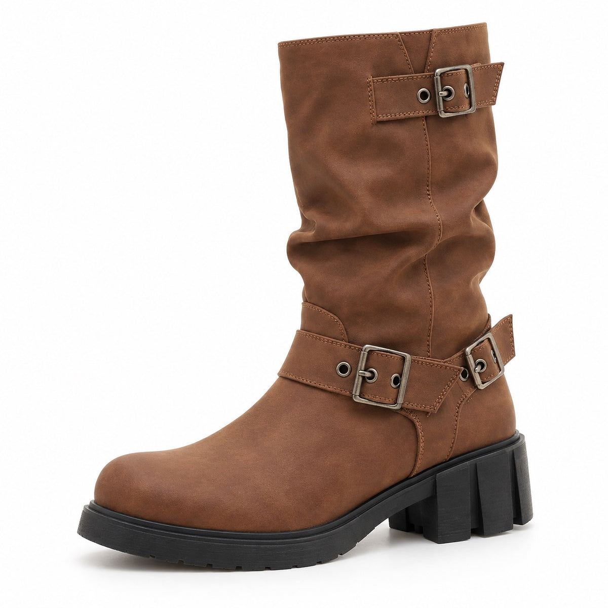 Wright – Women's Wide Calf Boots in Brown