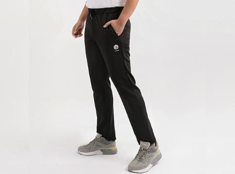 F FitVille Men's EN-JOY Comfort Stretch Sweatpants - Fleece Lined Joggers with Pockets, Tapered Ankle, Drawstring Waist for Gym, Lounge & Casual Wear Trousers