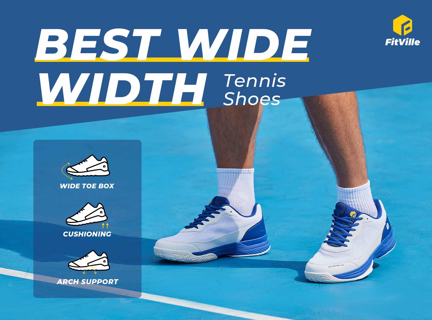 Men's Court Tennis Amadeus V2 Medium/D