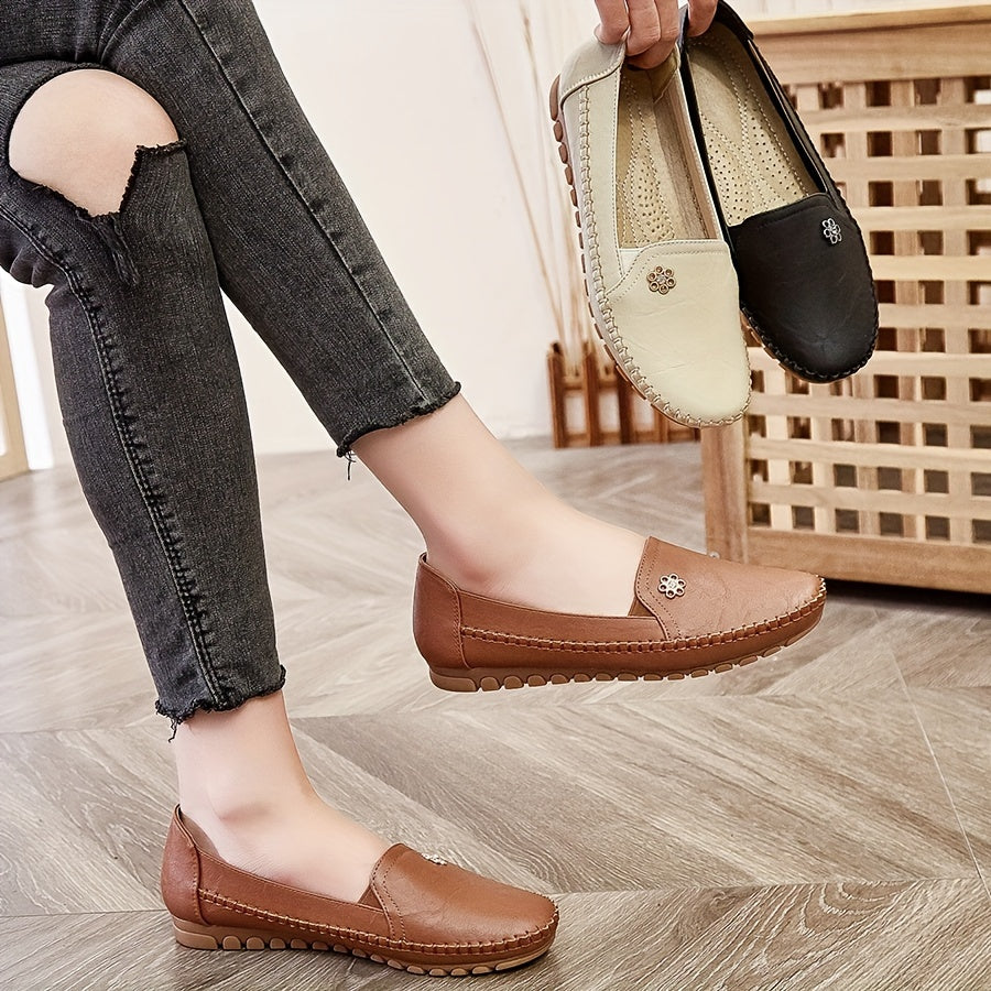 White – Unisex Slip-On Loafers with a Hands-Free Fit