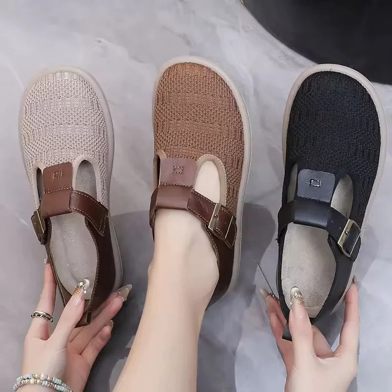 Helen – Women's Wide Toe Box Flats for All-Day Comfort