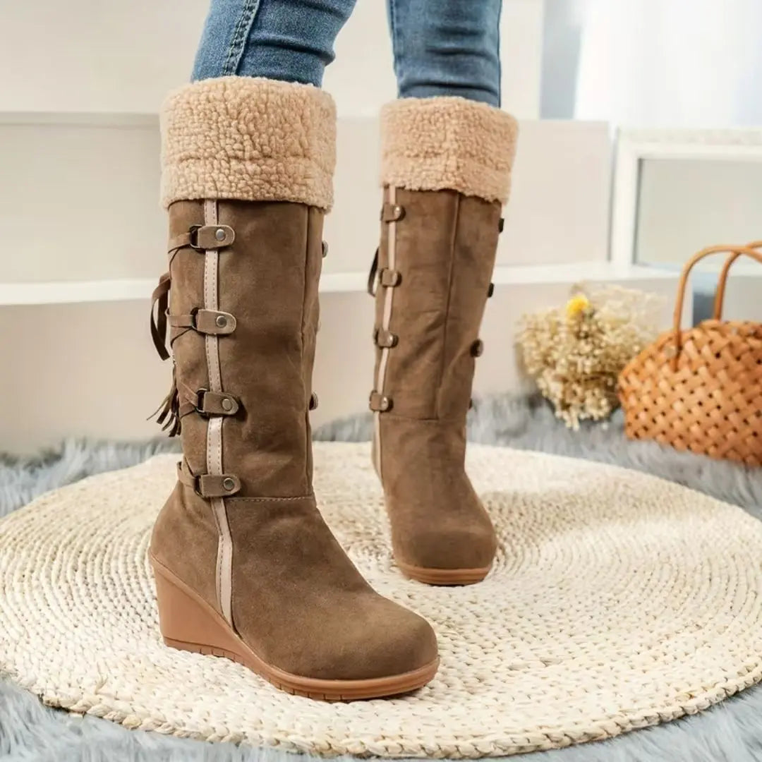 Jill – Women's Wide Calf Boots with a Stretch Shaft