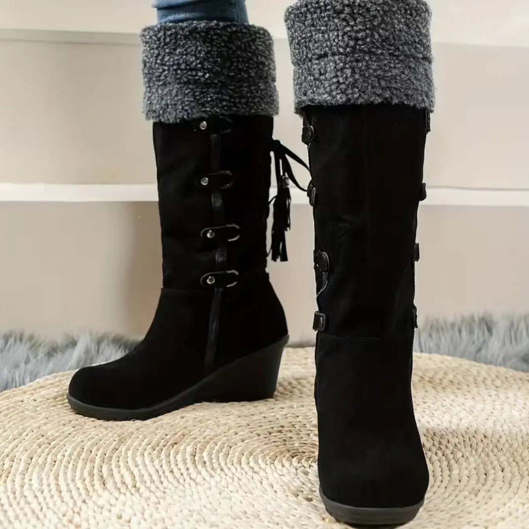Jill – Women's Wide Calf Boots with a Stretch Shaft