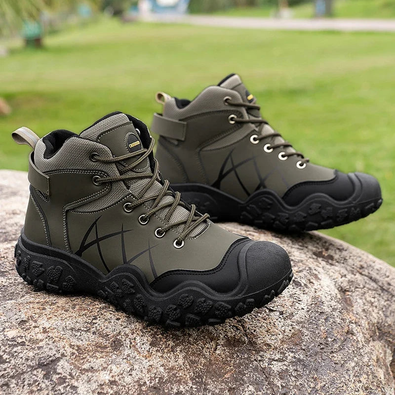 Derek – Men's Wide Calf Boots with a Stretch Shaft