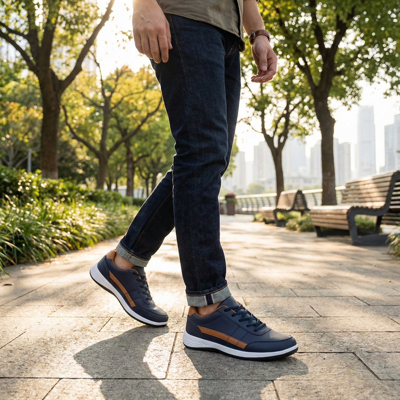 Darren – Men's Arch Support Sneakers with a Deep Heel Cup