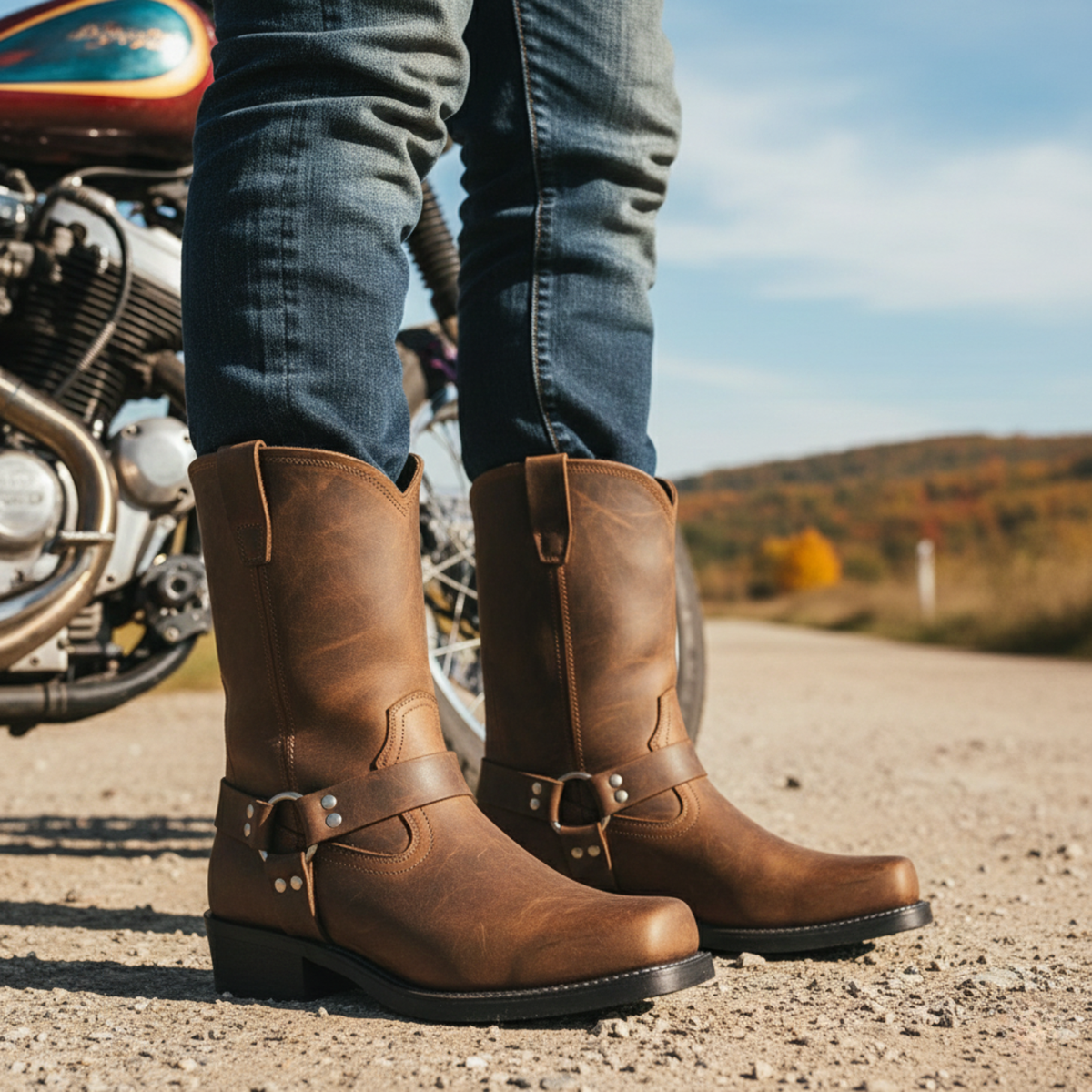 Seth – Men's Wide Calf Boots with a Stretch Shaft
