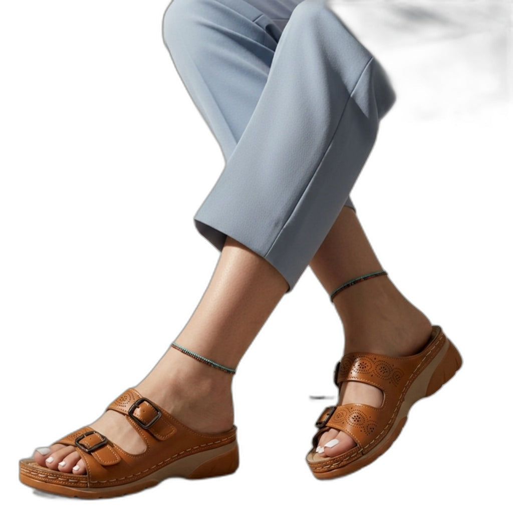 Curry – Sandalias unisex cómodas con correa regulable
