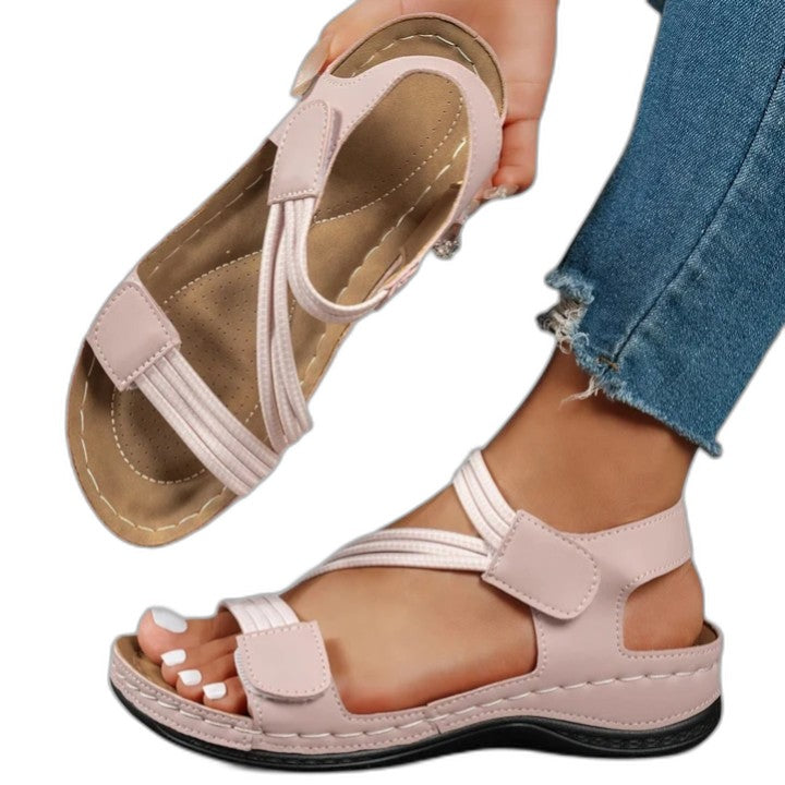 Julie – Sandalias de mujer con puntera amplia para comodidad durante todo el día
