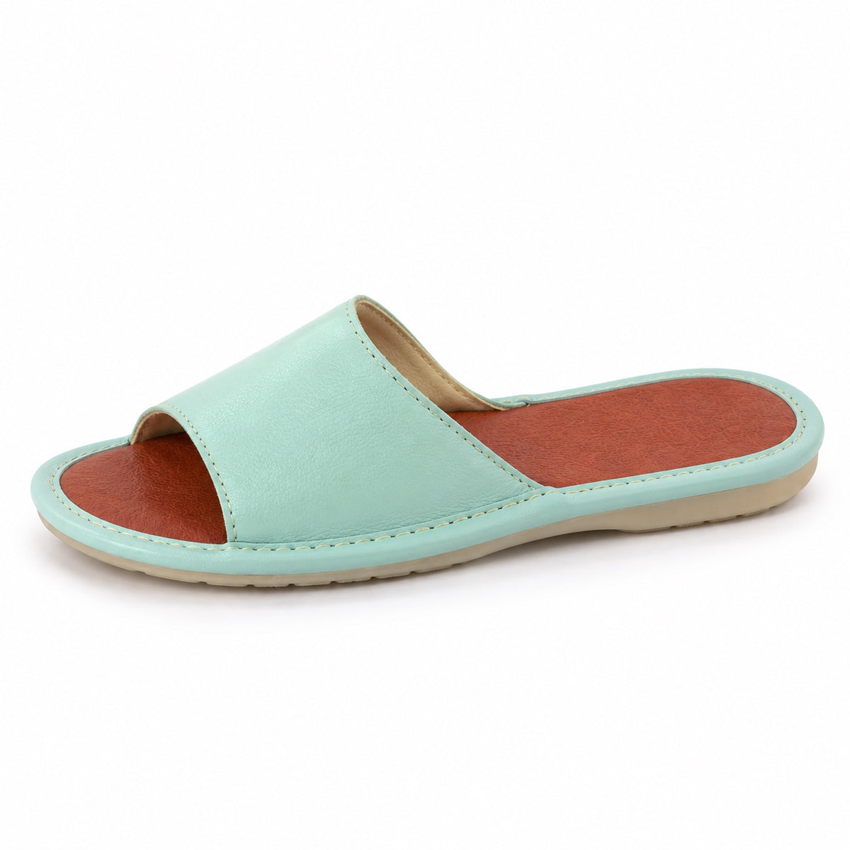 Alma – Women's Wide Toe Box Slippers in 515 Mint