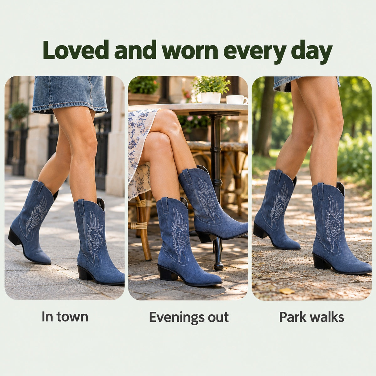 Anna – Women's Wide Calf Boots, worn every day