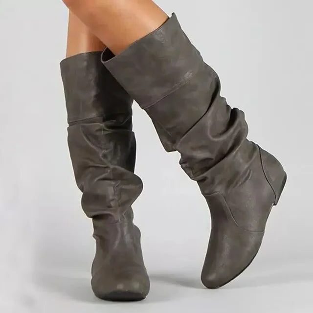 Victoria – Women's Wide Calf Boots with a Stretch Shaft