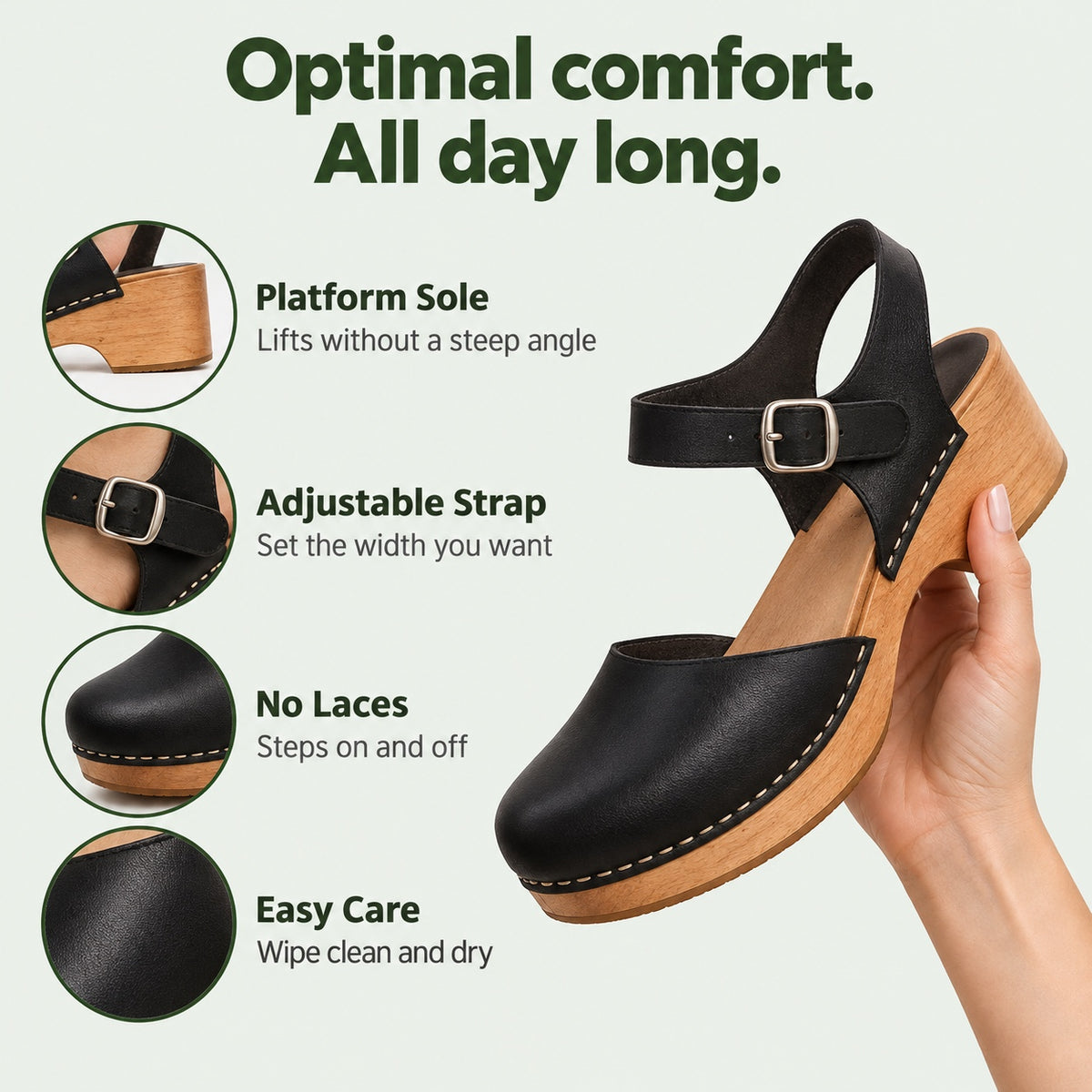 April – Women's Nursing Clogs, features