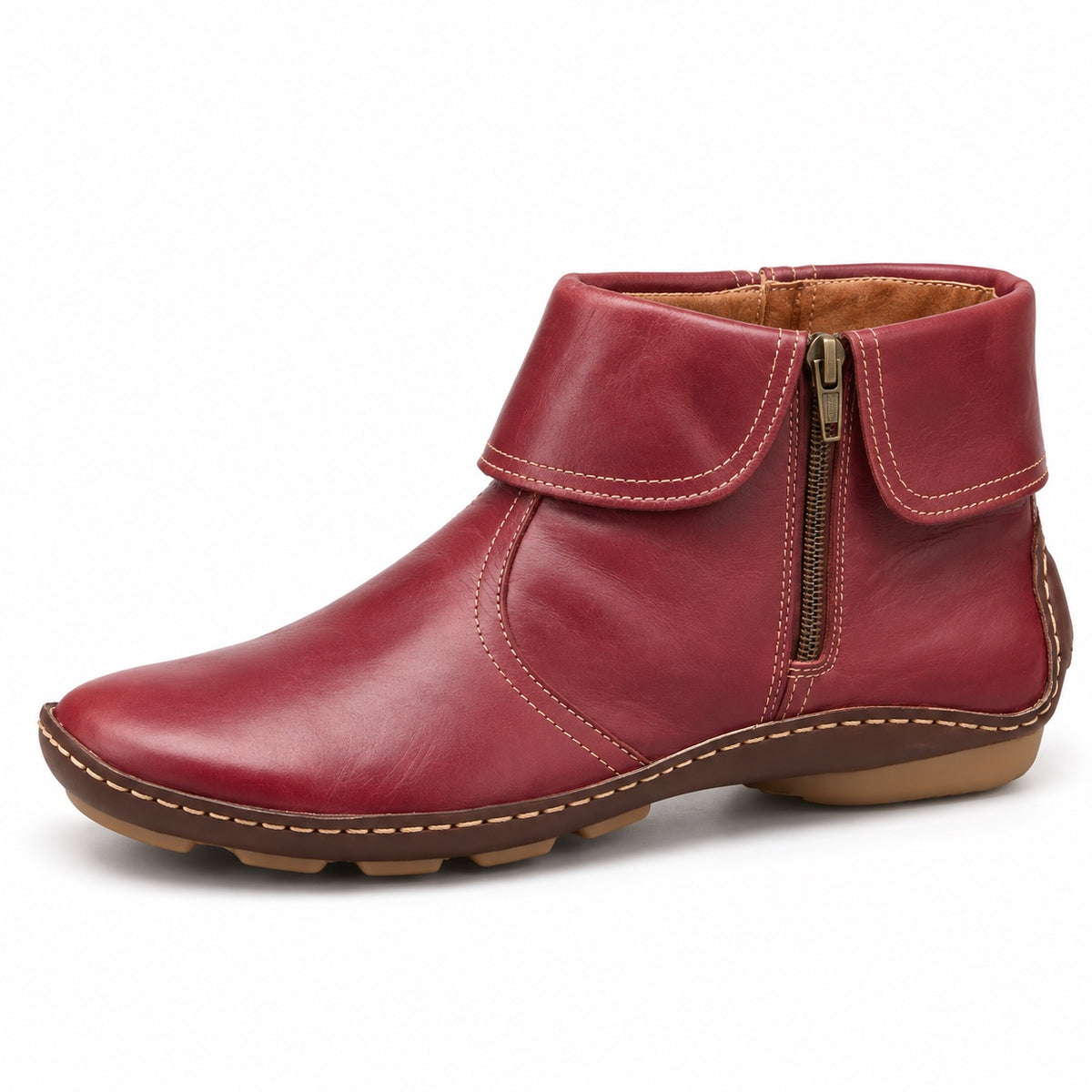Ashby – Unisex Comfort Boots in Red