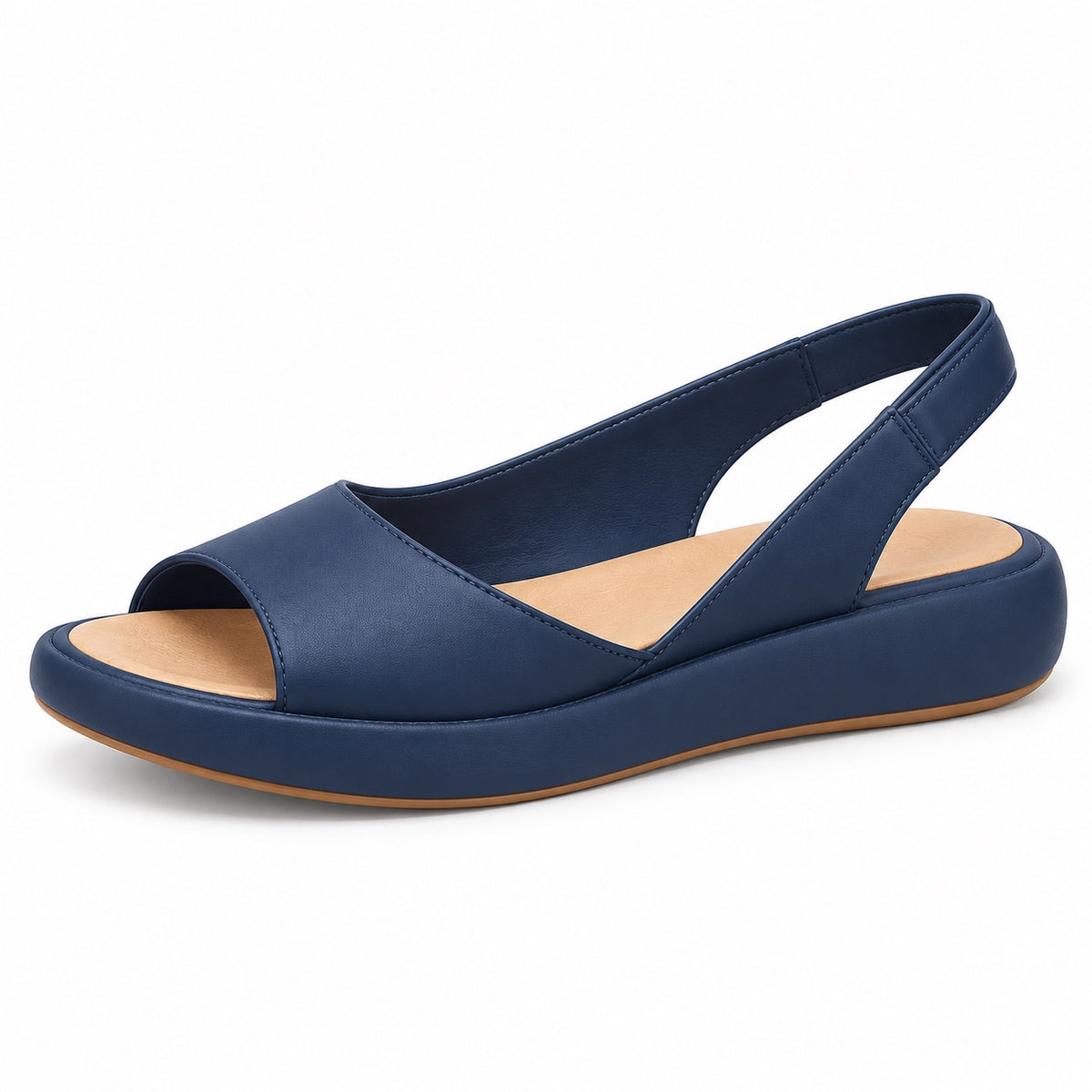 Baldwin – Unisex Wide Toe Box Sandals in Blue