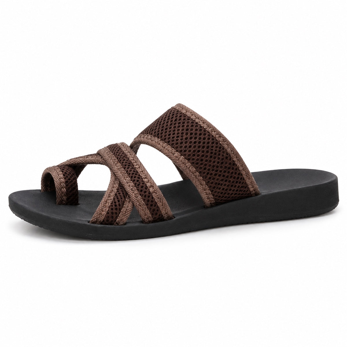 Barker – Unisex Wide Toe Box Sandals in Brown