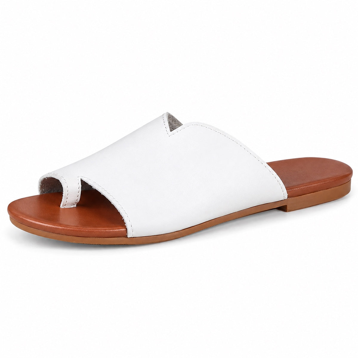 Barnett – Unisex Wide Toe Box Sandals in WHITE