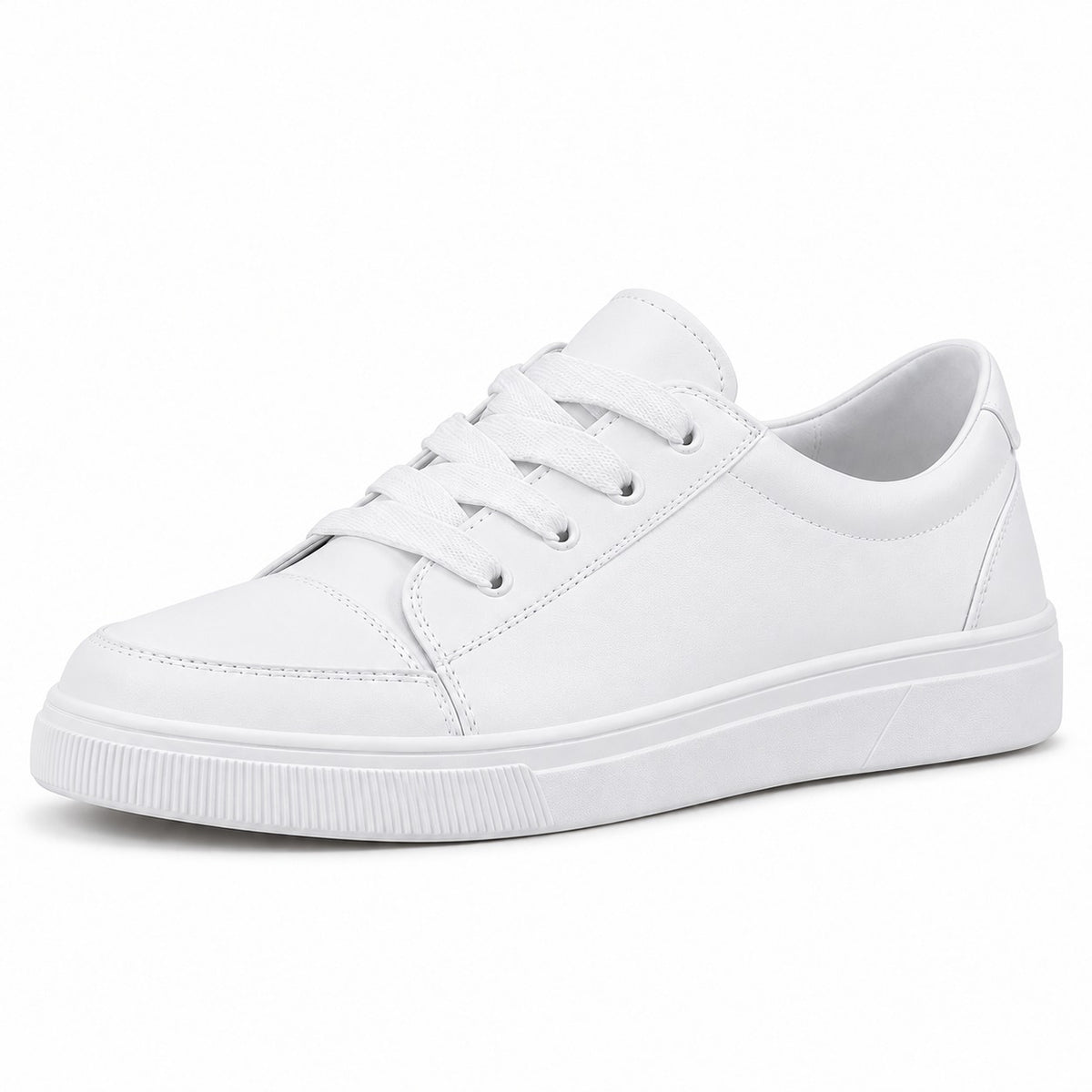 Becker – Unisex Lace-Up Sneakers in White