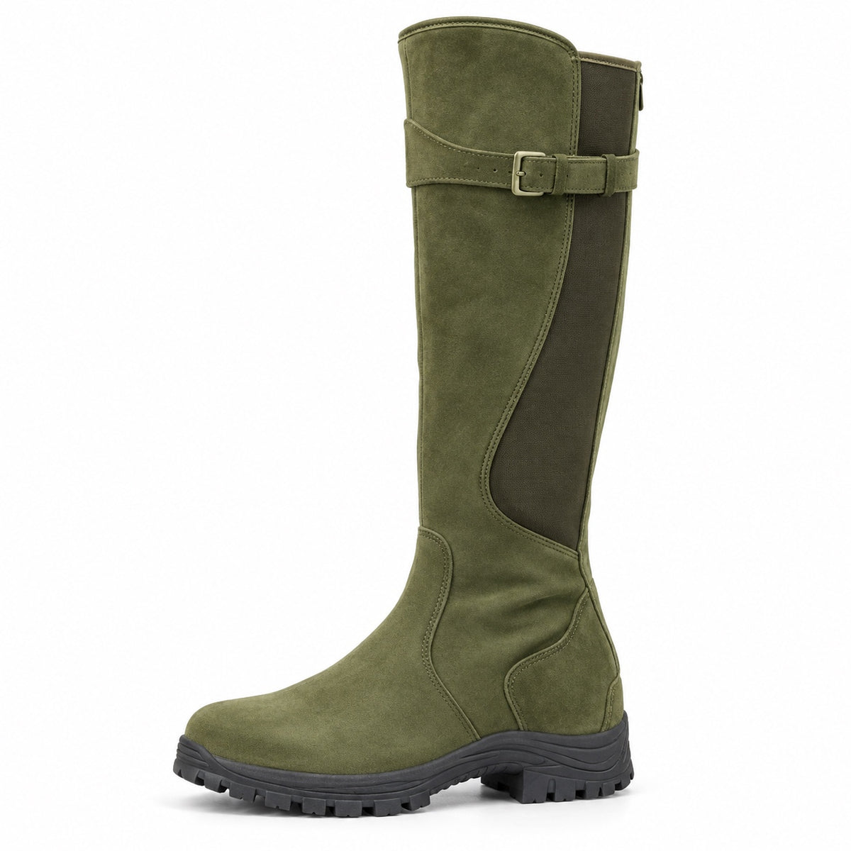 Belinda – Women's Wide Calf Boots in Green