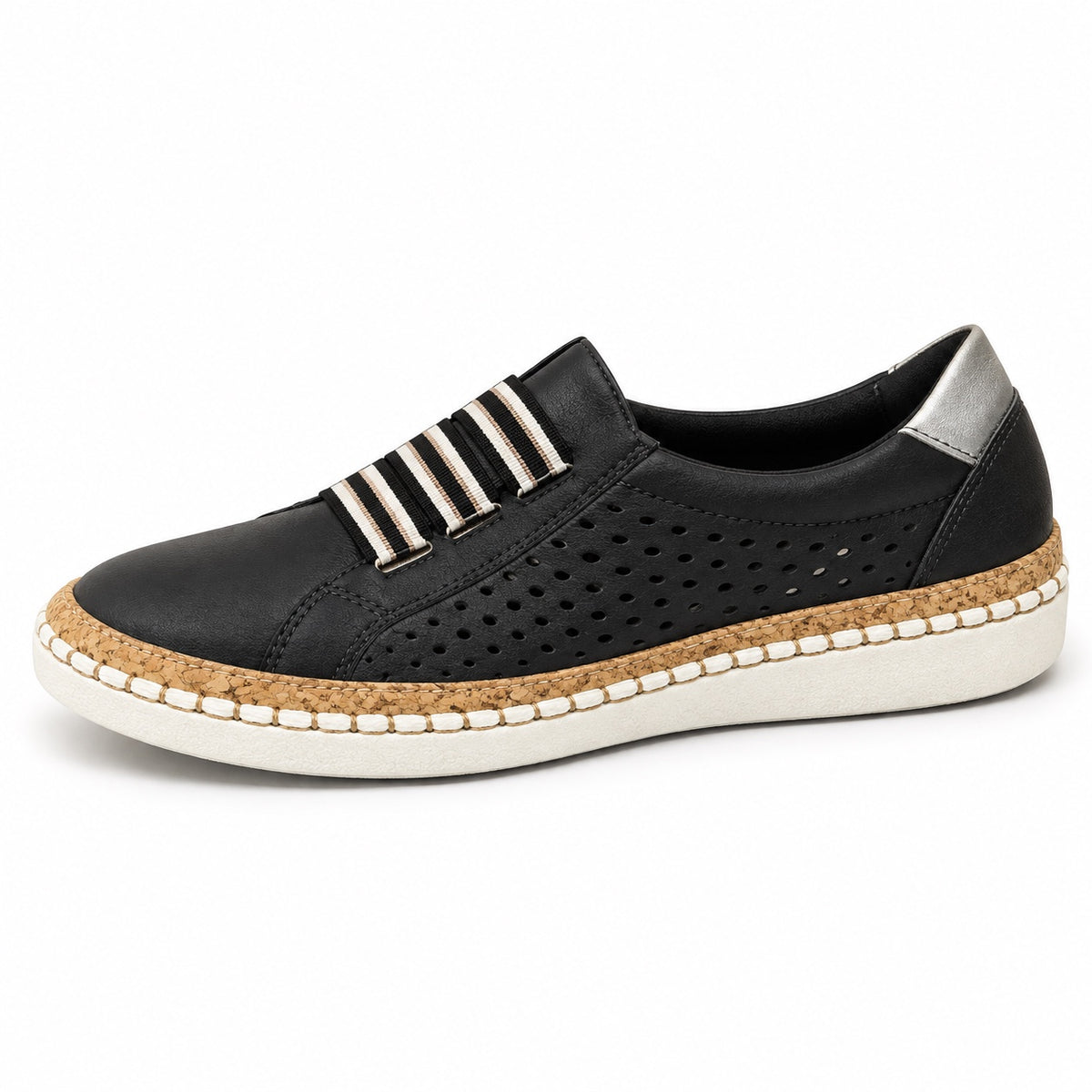 Bertha – Women's Arch Support Sneakers in Black