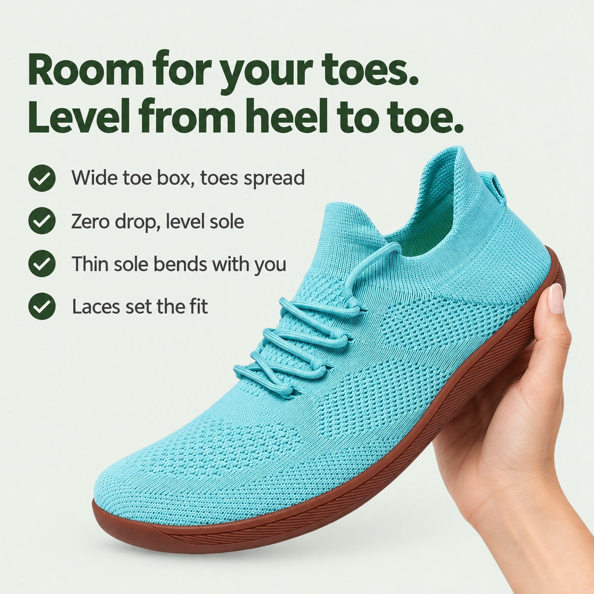 Brandi – Women's Barefoot Shoes, key benefits