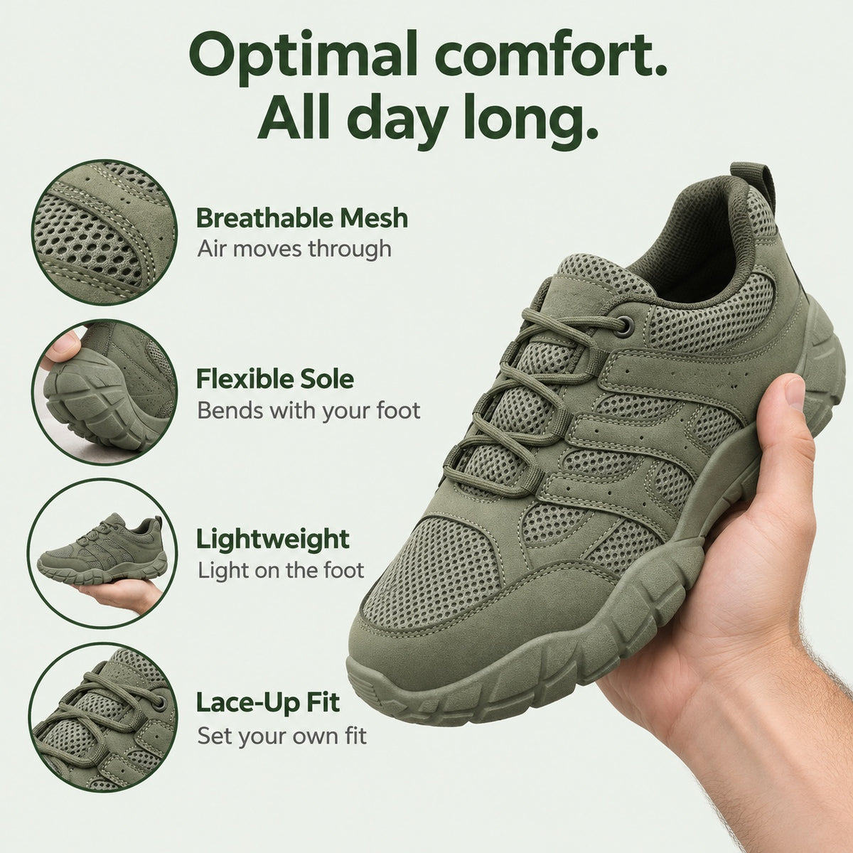 Brent – Men's Walking Sneakers, features