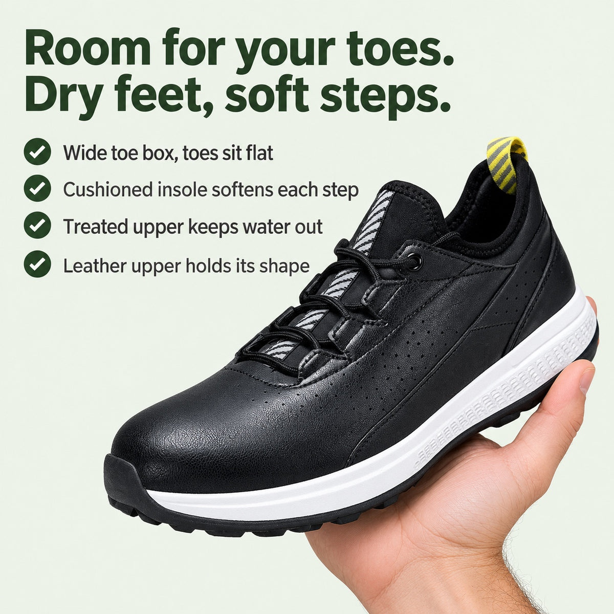 Bruce – Men's Wide Toe Box Shoes, key benefits