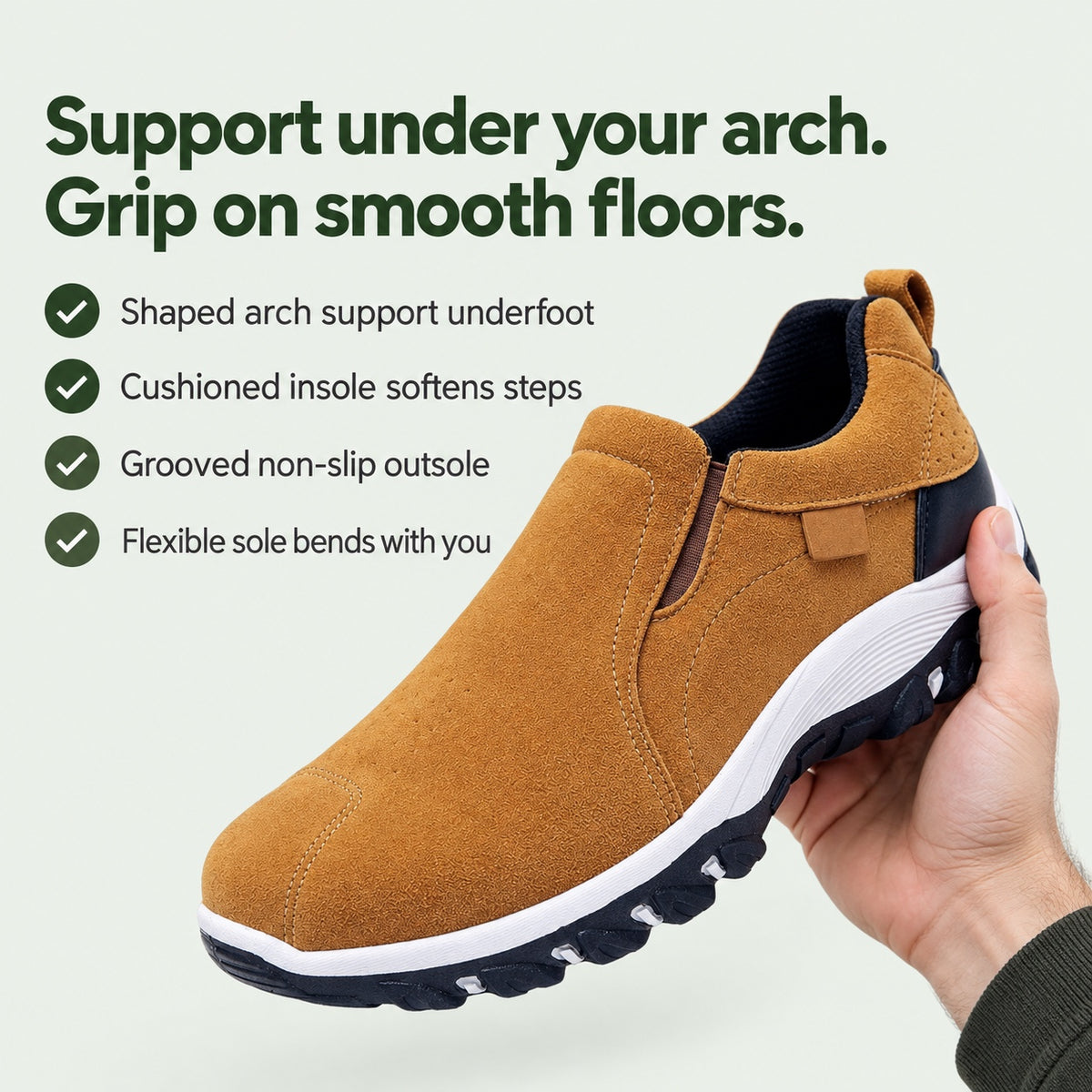 Bryan – Men's Arch Support Sneakers, key benefits