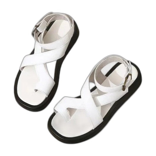 Morgan – Sandali unisex con punta ampia e calzata regolabile
