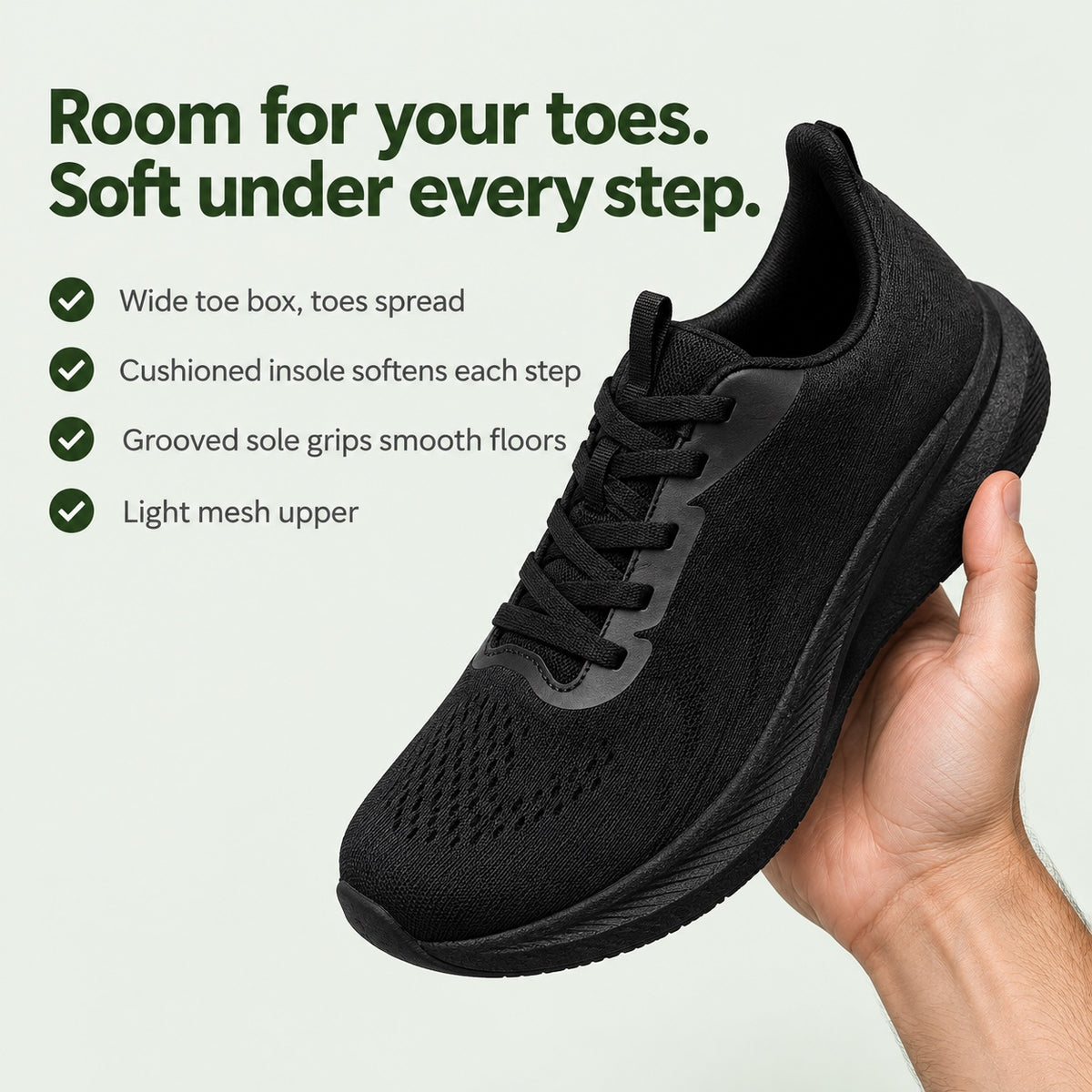 Chandler – Unisex Nursing Shoes, key benefits