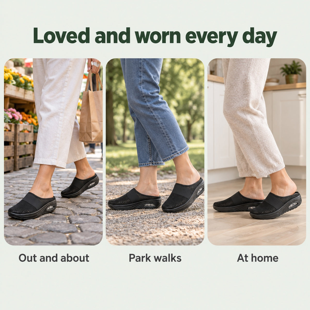 Claudia – Women's Wide Toe Box Shoes, worn every day