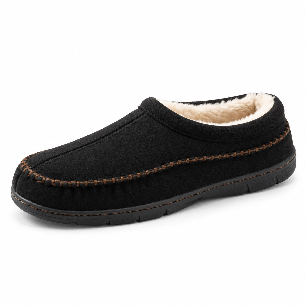 Clayton – Men's Comfort Slippers in Black
