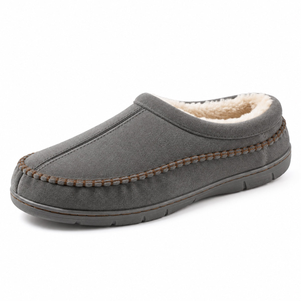 Clayton – Men's Comfort Slippers in Gray