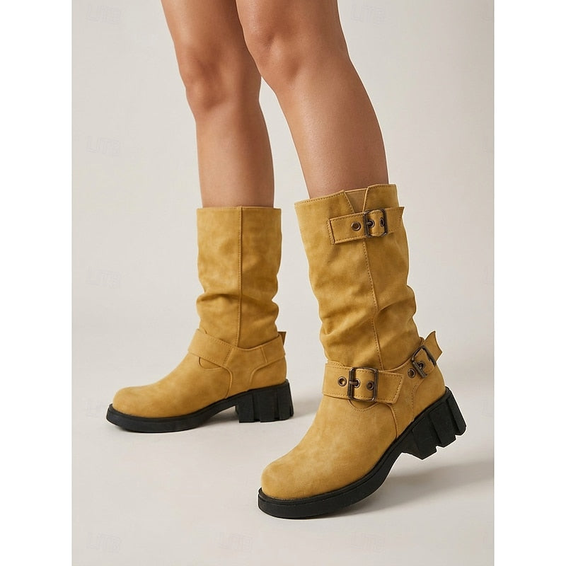 Wright – Unisex Wide Calf Boots with a Stretch Shaft