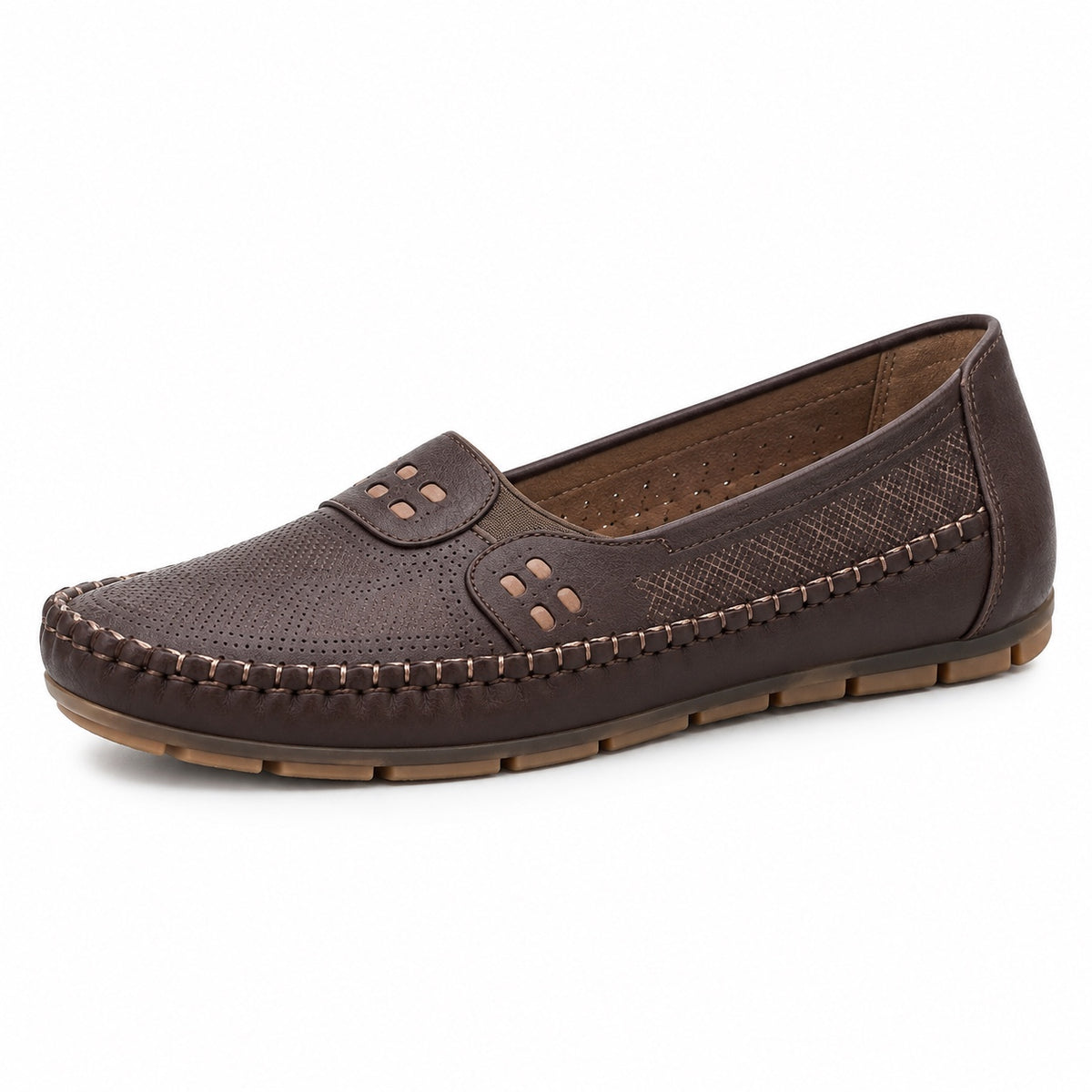 Darla – Women's Orthopedic Loafers in Espresso Brown
