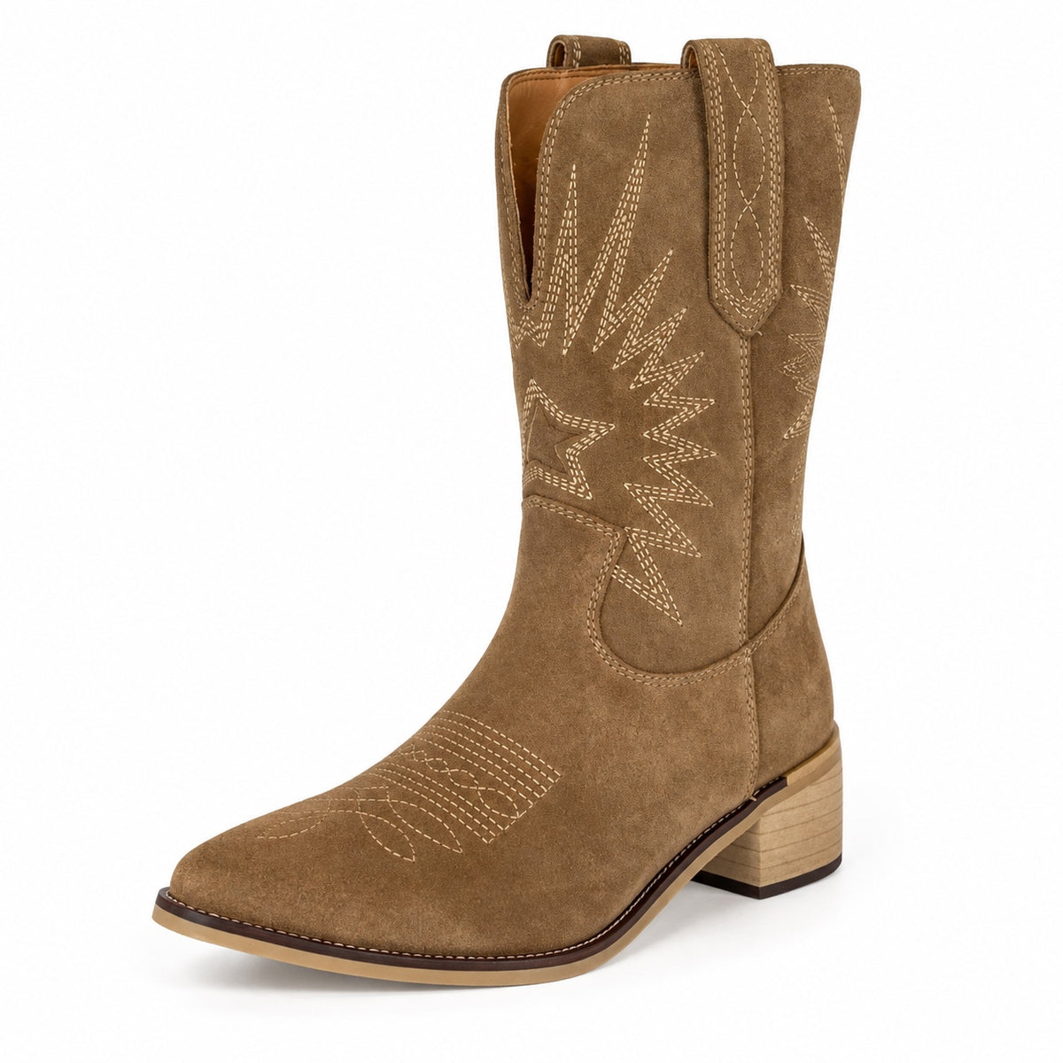 Debbie – Women's Wide Calf Boots in Brown