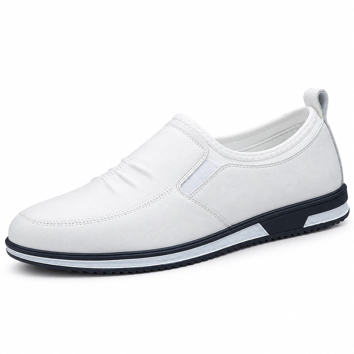 Delaney – Unisex Slip-On Shoes in White