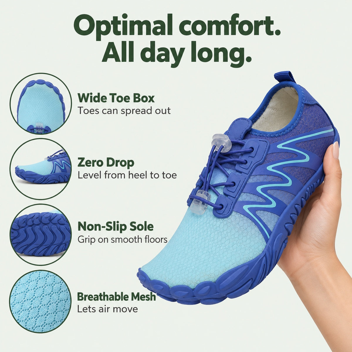 Devon – Unisex Barefoot Shoes, features