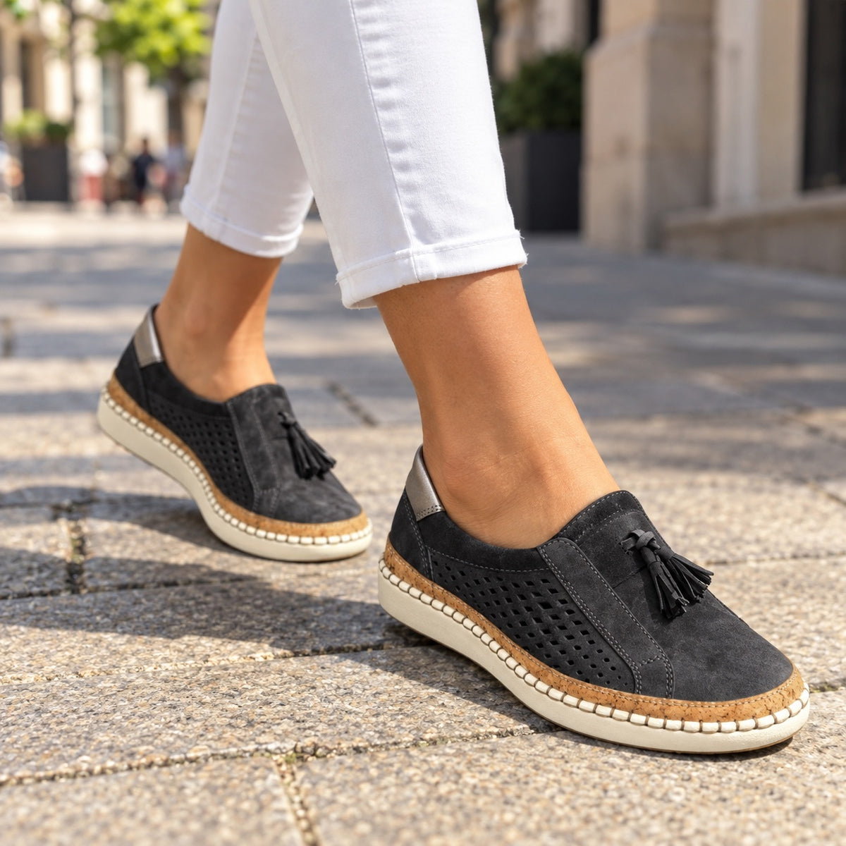 Dianna – Women's Non-Slip Shoes, worn on a walk